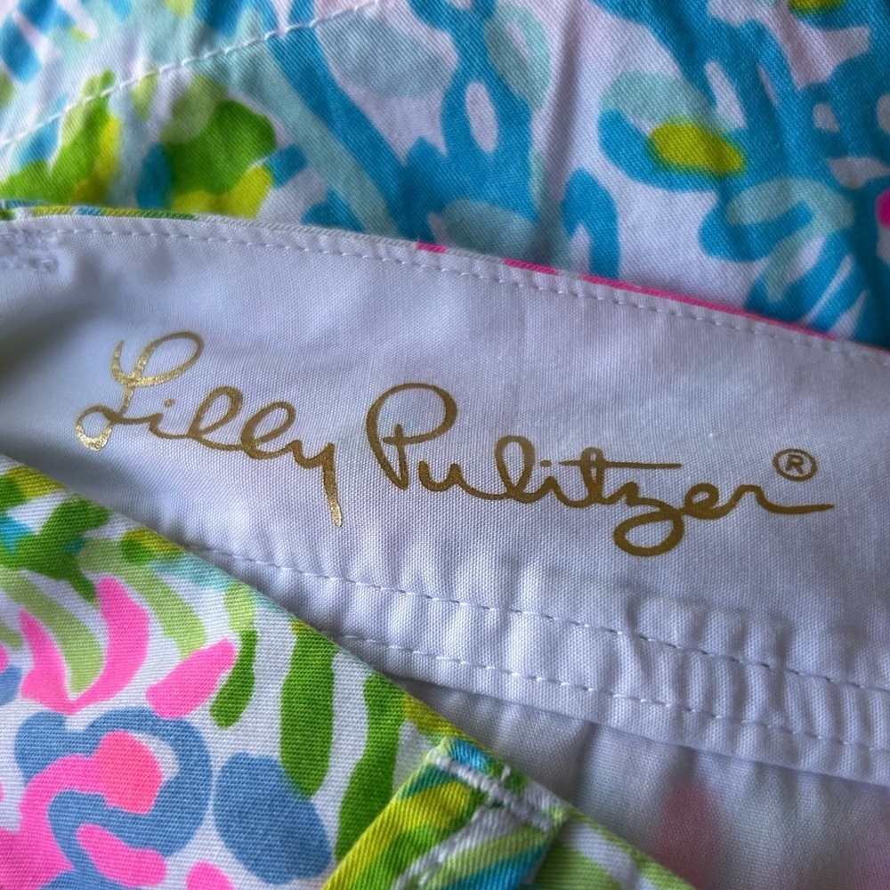 Lilly Pulitzer Callahan Shorts Lovers Coral Excellent Size 00 - Picture 6 of 8